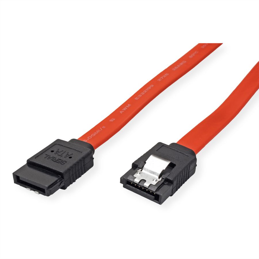 VALUE Câble SATA 6.0 Gbit/s pour disques durs, fermoir à cliquet, 0,5 m