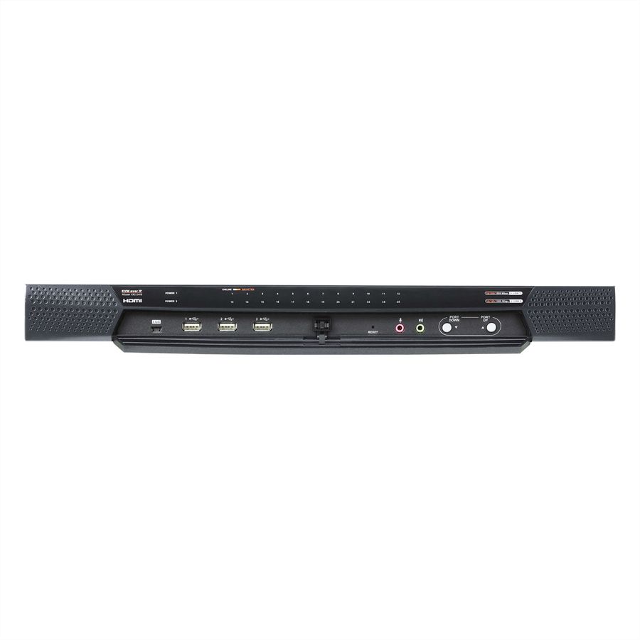 ATEN KN2124VB Commutateur KVM sur IP 24 ports Cat.5 Multi-Interface, 1 local/2 distant