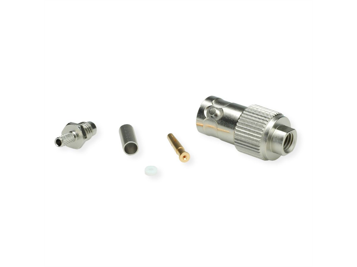 TELEGÄRTNER Prise de câble BNC 50 Ohm pour sertissage RG-316/U