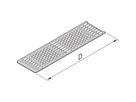 Plaque de recouvrement de l'unité enfichable SCHROFF, avec perforation pour rails de guidage, 10 HP, circuit imprimé 167 mm