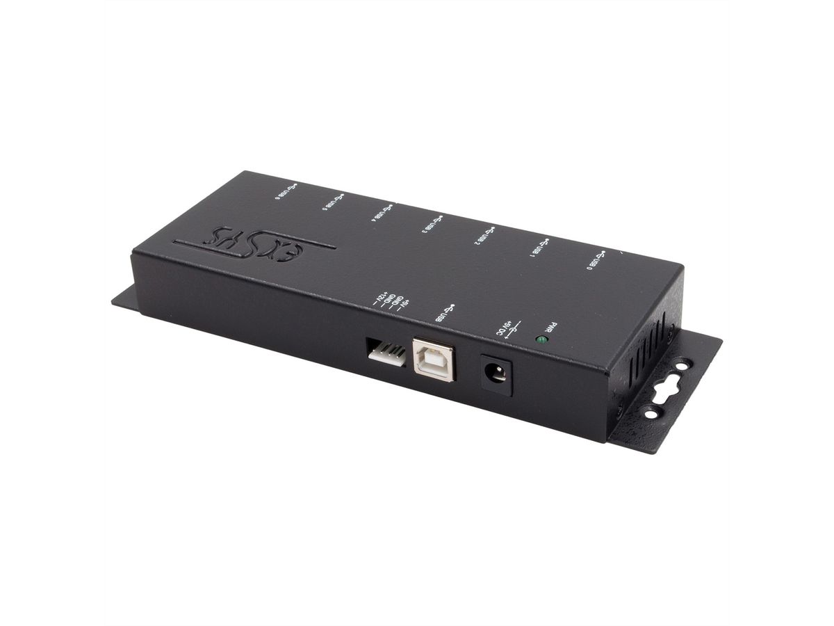 EXSYS EX-1177-2S Hub USB 2.0 à 7 ports, protection contre les surtensions ESD 15 kV