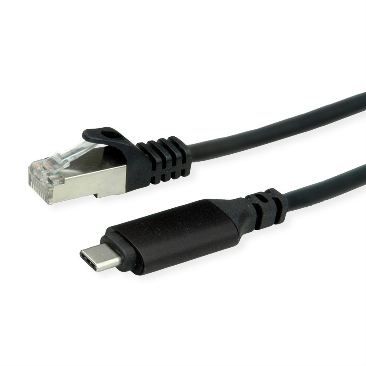 ROLINE Câble convertisseur USB-C - Gigabit Ethernet, noir, 5 m
