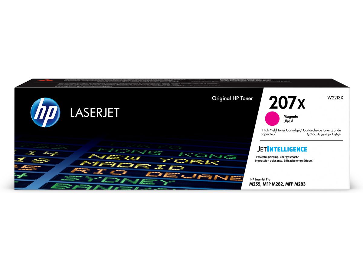 HP Toner magenta LaserJet 207X authentique grande capacité