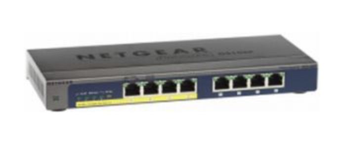 Netgear GS108PP Non-géré Gigabit Ethernet (10/100/1000) Connexion Ethernet, supportant l'alimentation via ce port (PoE) Noir