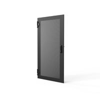 SCHROFF Porte 1200H 600L perforée  IP20 fermeture 1 point RAL7021