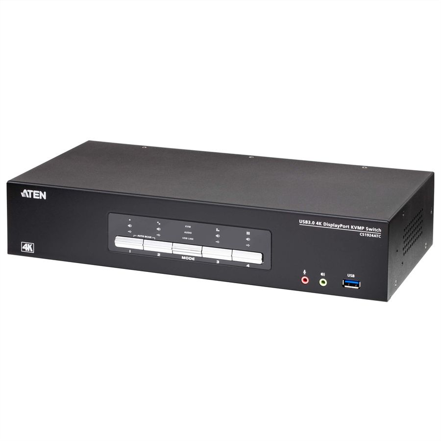 ATEN CS1924ATC Commutateur KVMP™ 4 ports USB 3.0 4K DisplayPort pour ATC