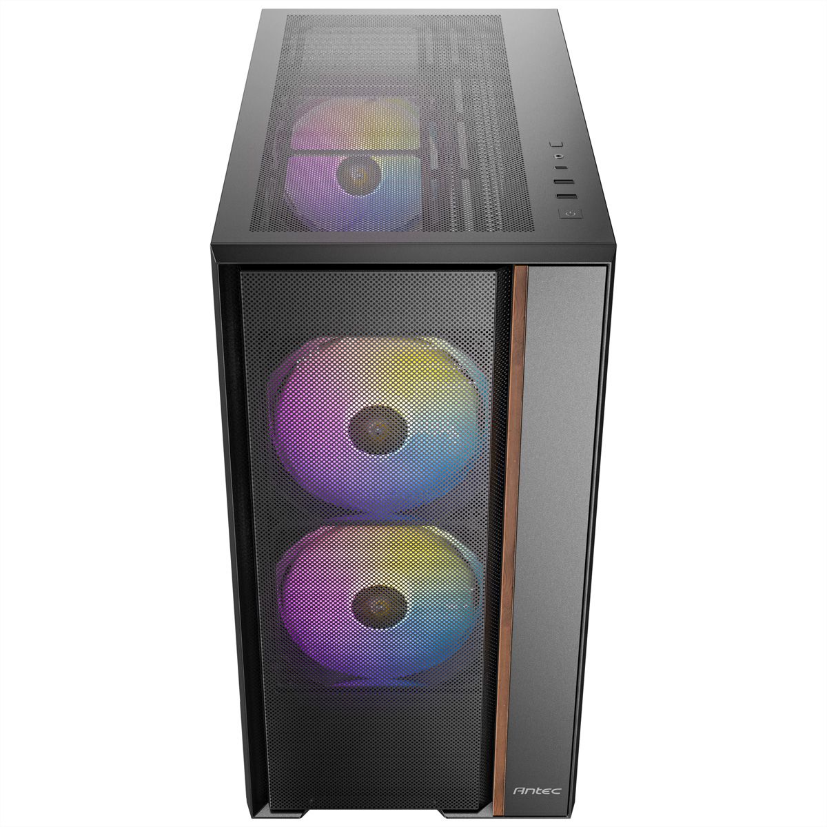 ANTEC FLUX Rear ATX/Micro-ATX/ITX Boîtier PC Midi Tower, noir