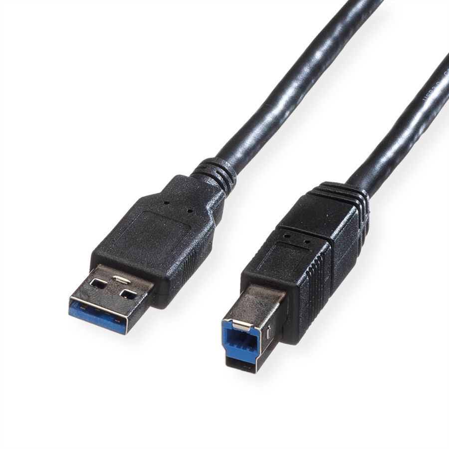 ROLINE Câble USB 3.2 Gen 1 Type A-B, noir, 3 m