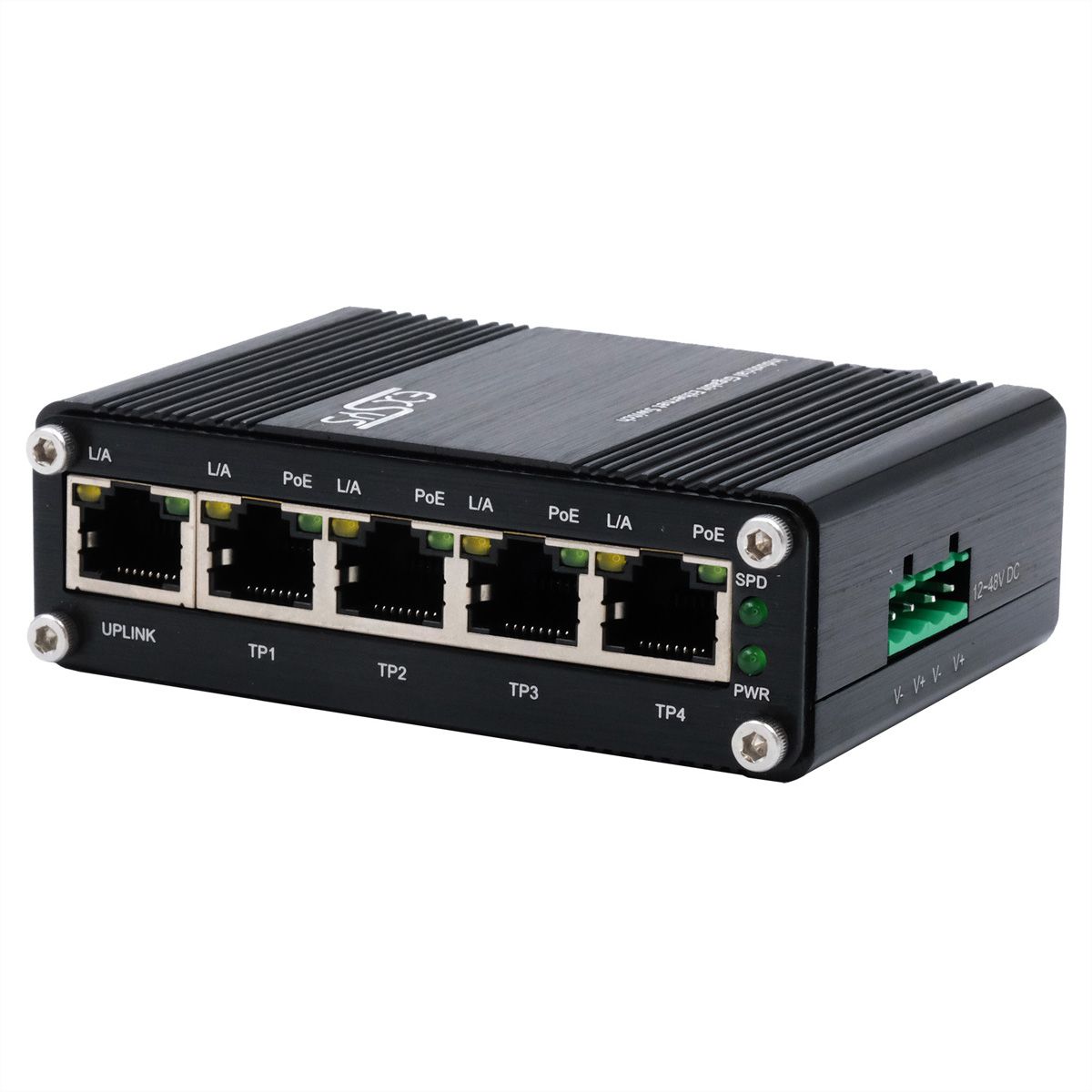EXSYS EX-62020PoE Switch Ethernet industriel 5 ports PoE