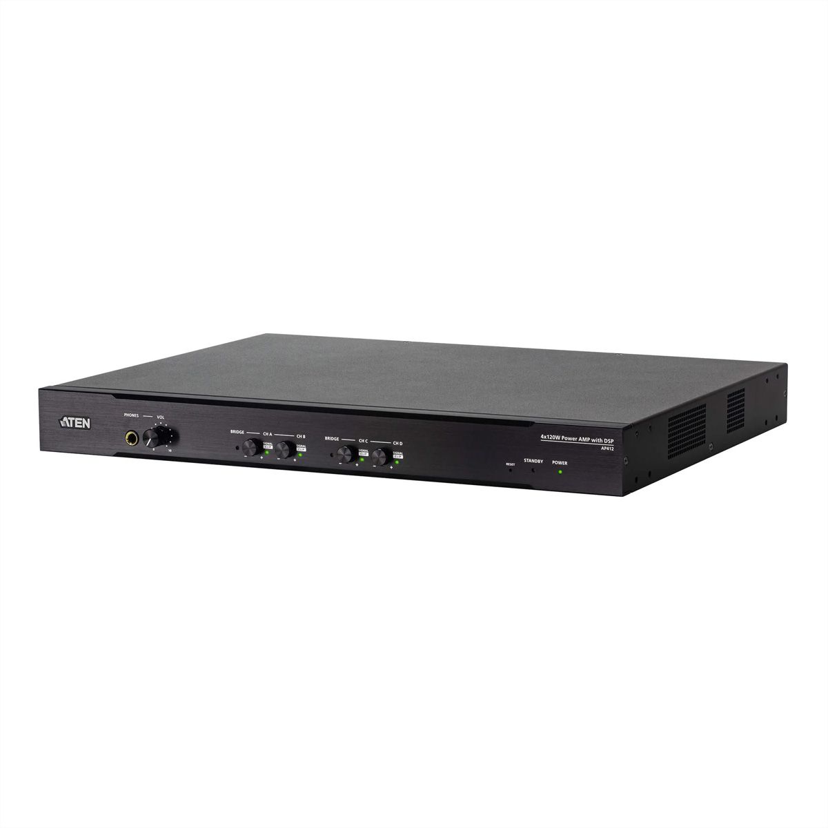 ATEN AP412 Amplificateur de puissance 4 x 120 W avec DSP