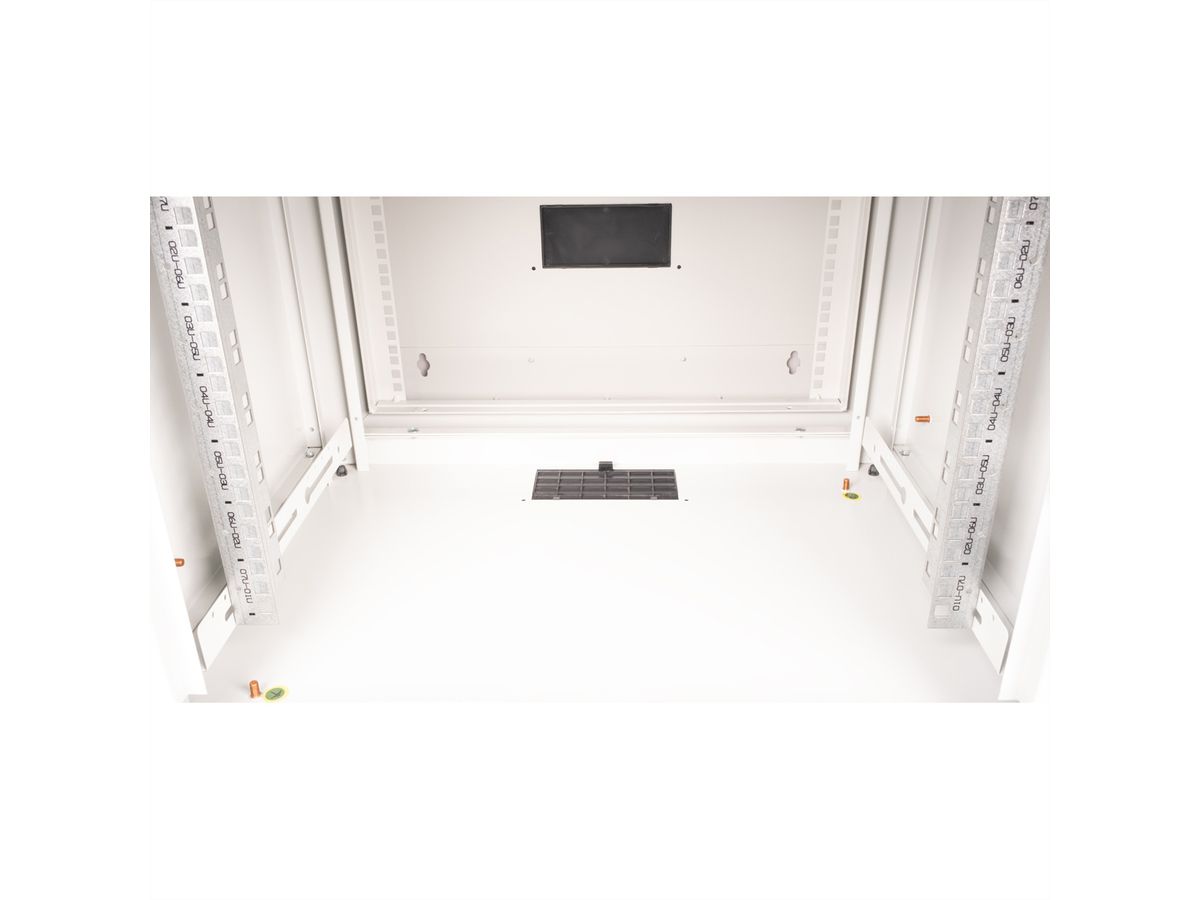 ROLINE 19" Boîtier mural Pro 7U, 600x600 LxP pivotant en 2 parties gris