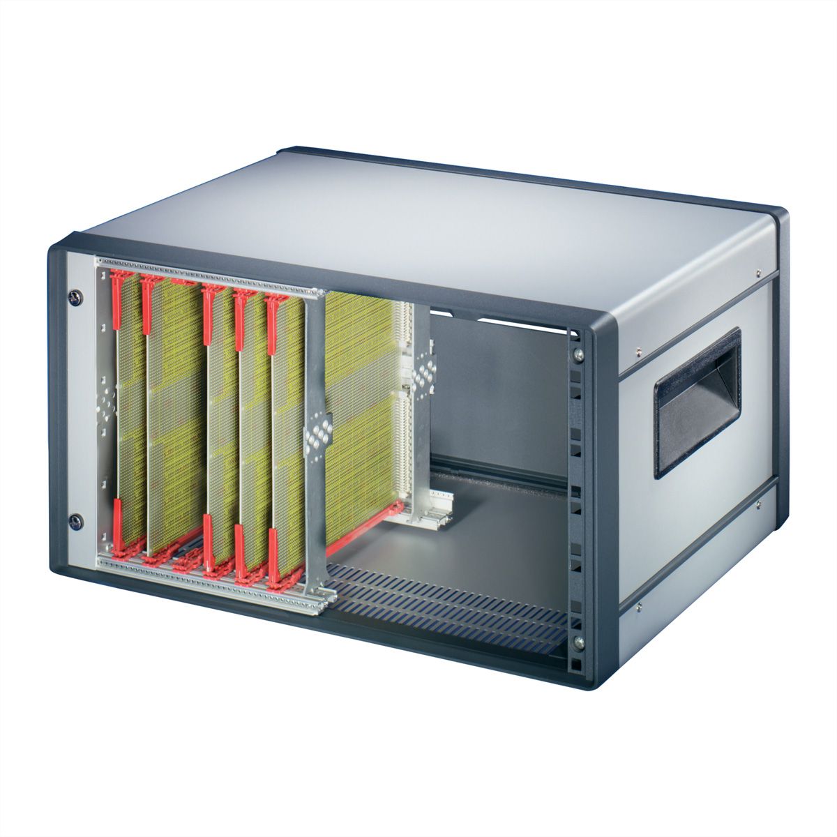 SCHROFF Comptec 19" Desktop Case, non blindé, capot en acier, 6 U, 84 HP, 300 mm