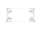 Panneau latéral SCHROFF EuropacPRO, Type F, Flexible, 3 U, 275 mm
