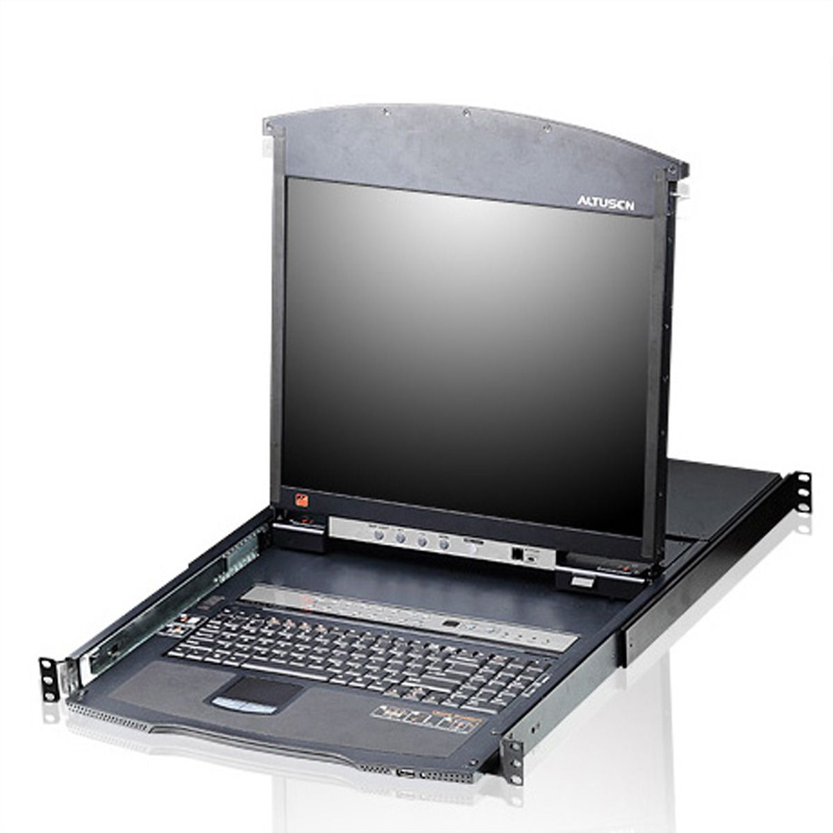 ATEN KL1508AN Commutateur KVM LCD 48cm Multi-Interface Cat 5 à 8 ports, FR-Layout