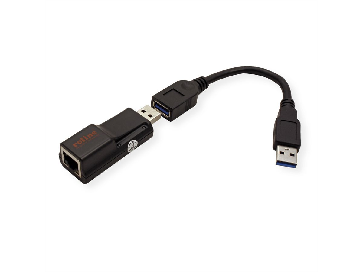 ROLINE Convertisseur USB 3.2 Gen 1 - Gigabit Ethernet
