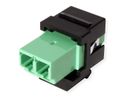 ROLINE Raccord optique LC/LC duplex monomode, Keystone, OS2, APC