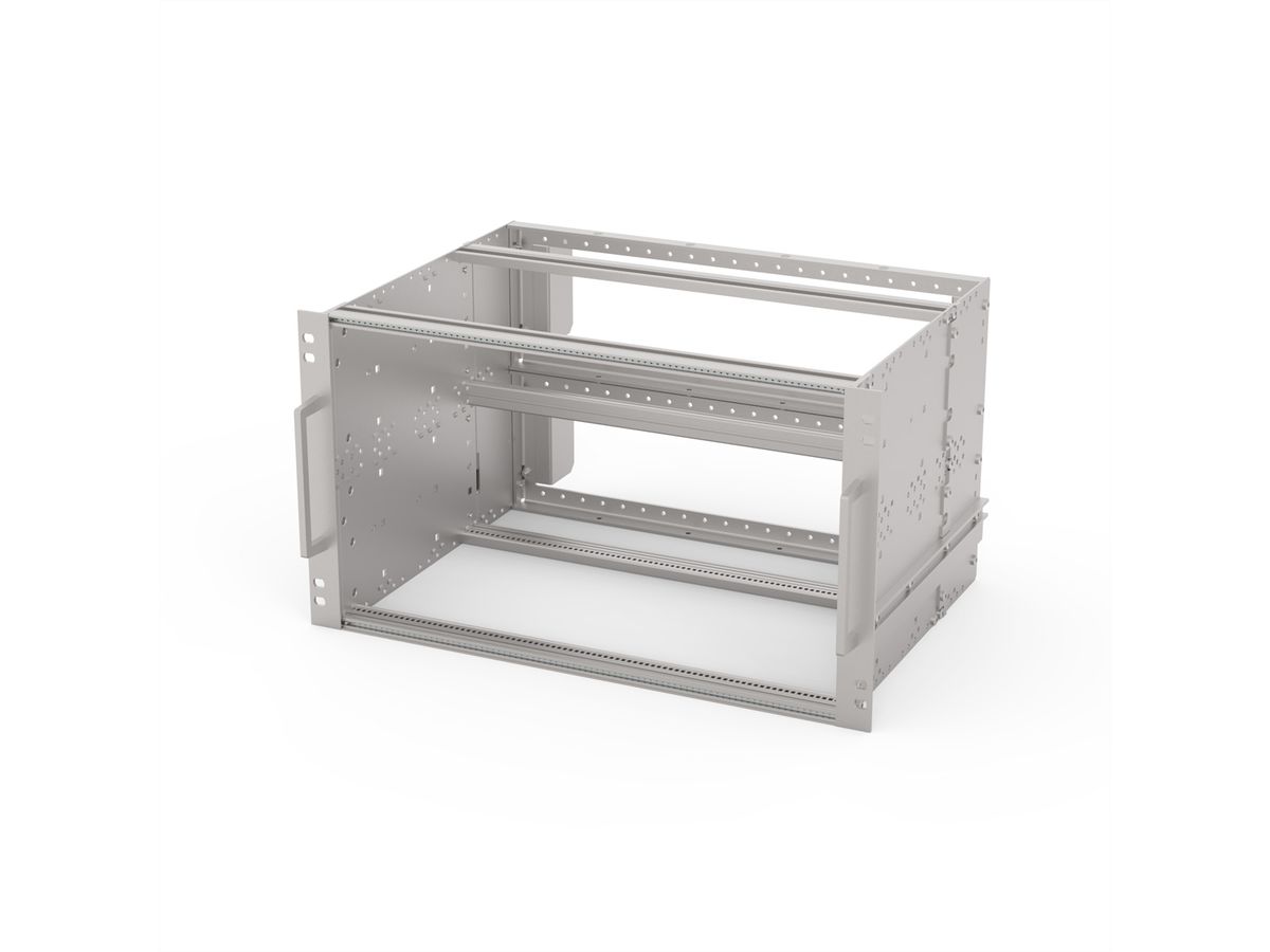 SCHROFF EuropacPRO 19" Kit de bacs à cartes pour le ferroviaire, blindage Retrofit, SNCF, 6 U, 84 CV, 320 mm