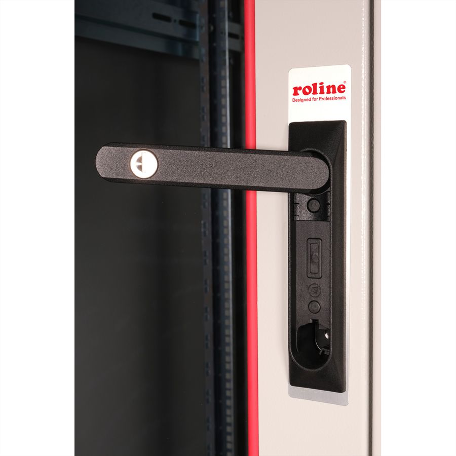 ROLINE 19" Baie réseau Basic 42U, 600x800 LxP Porte verre gris
