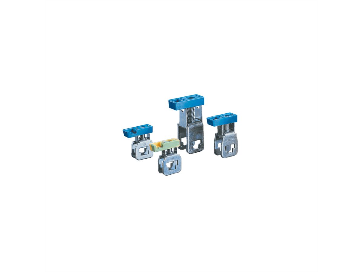 Bornes de serrage SCHROFF pour boîte de dérivation, 35 mm², bleu (N)