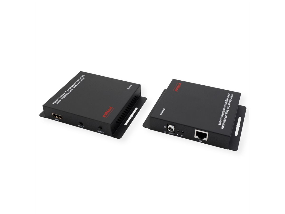ROLINE Prolongateur HDMI sur IP, 4K30Hz, 120m, avec IR
