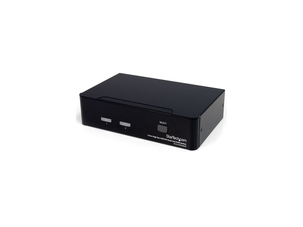 StarTech.com Commutateur KVM 2 Ports DVI, USB et Audio - Switch KVM DVI Dual Link - 2560x1600