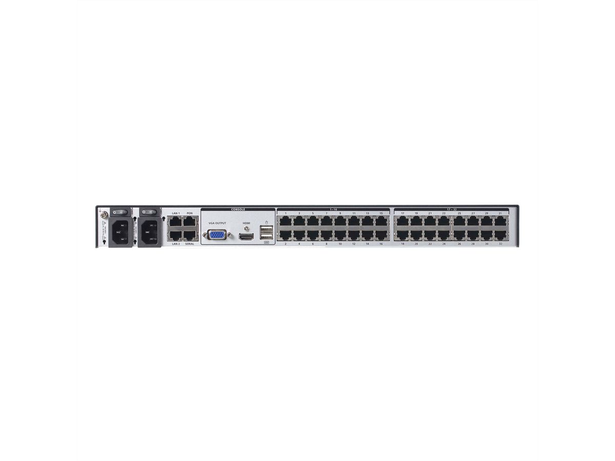 ATEN KN4032VB Commutateur KVM sur IP 32 ports Cat.5 Multi-Interface, 1 local/4 distant