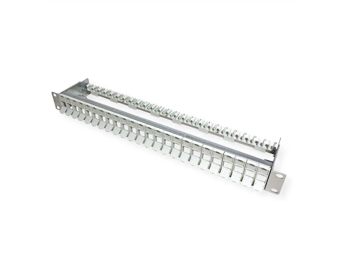 METZ CONNECT Panneau 19" 1UH vide pour 24 modules E-DAT ou Cat.6A
