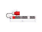 BACHMANN IT PDU ALU 1U 6x C19 3x16A CEE rouge