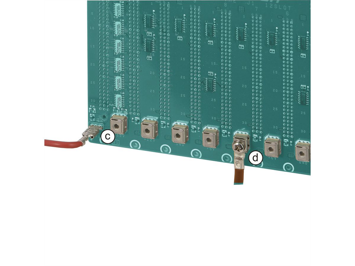 Carte-mère VMEbus J2 SCHROFF 3 U, 5 slots