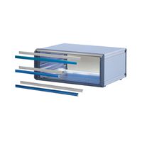 Éléments de design de boîtier PropacPRO SCHROFF, forme 3, RAL 5007, 63 CV
