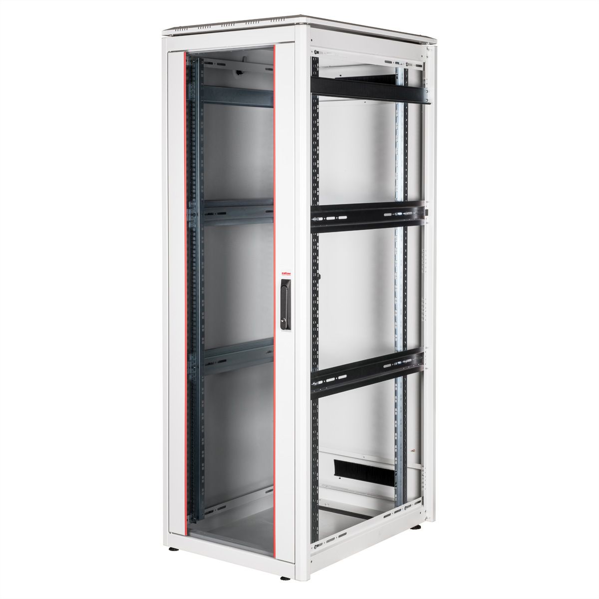 ROLINE 19" Baie réseau Pro 36U, 600x800 LxP Porte verre gris