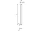 SCHROFF Face avant, non blindée, assemblage par vis 3 U, 2 HP, 2.5 mm, alu, anodisé