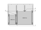 SCHROFF MultipacPRO, kit de montage sur platine européenne pour connecteur EN 60603, 2 U
