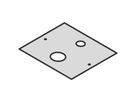 Plaque de passage de câbles pour boîtier LAN SCHROFF pour petit boîtier en fibre optique, INTERSCALE M 44H 133B 133T