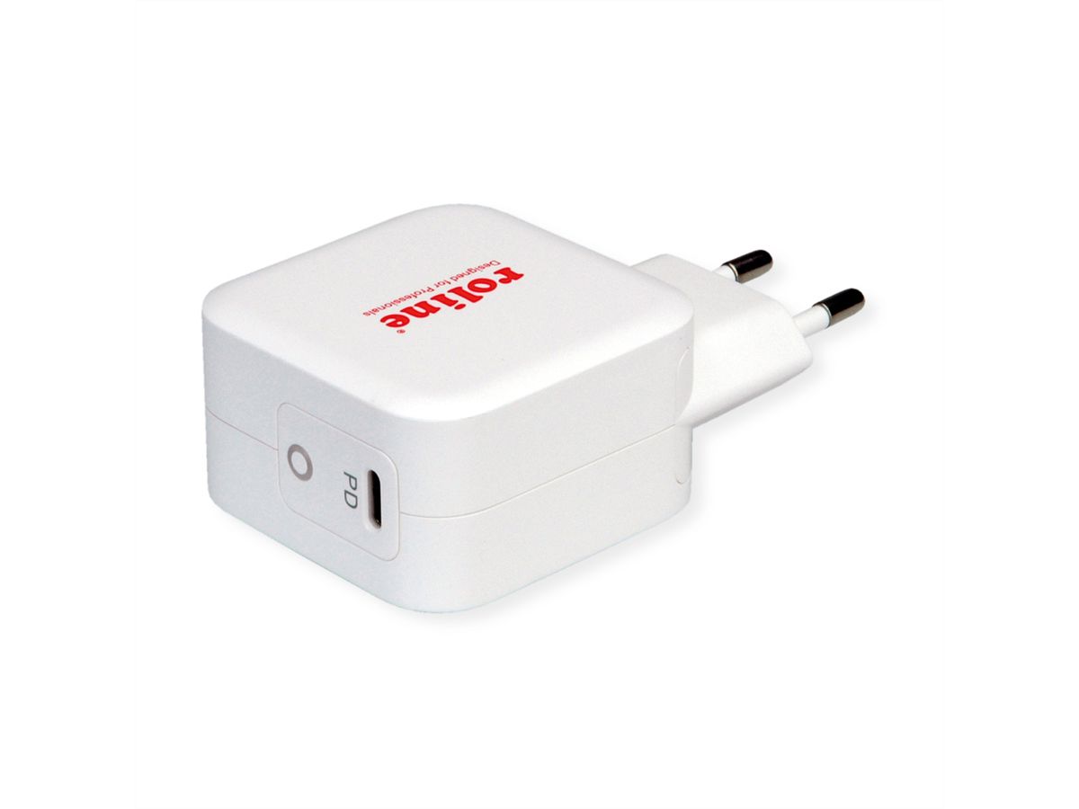 ROLINE Chargeur USB avec prise Euro, 1x type C, 61W