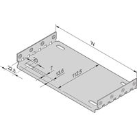 Plaque de montage SCHROFF EuropacPRO pour utilisation avec plaque de recouvrement, 42 HP, 160 mm de longueur de panneau