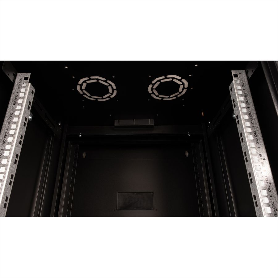 ROLINE 19" Boîtier mural Pro 9U, 600x600 LxP pivotant en 2 parties noir