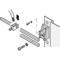 Borne de raccordement SCHROFF pour rail de mise à la masse, 35 mm²