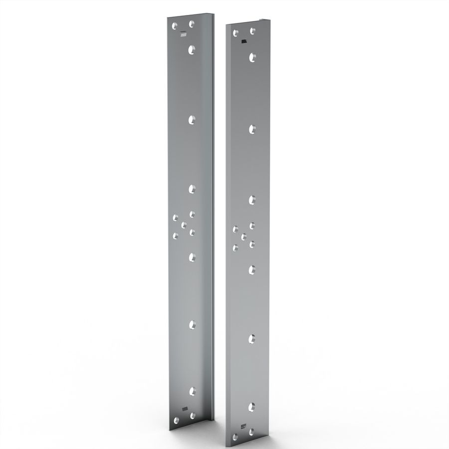 Cornière arrière SCHROFF EuropacPRO pour joint CEM en acier inoxydable pour panneau latéral, 6 U