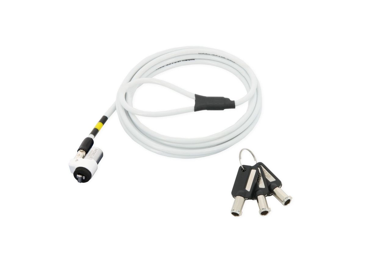Mobilis 001325 câble antivol Blanc 1,8 m