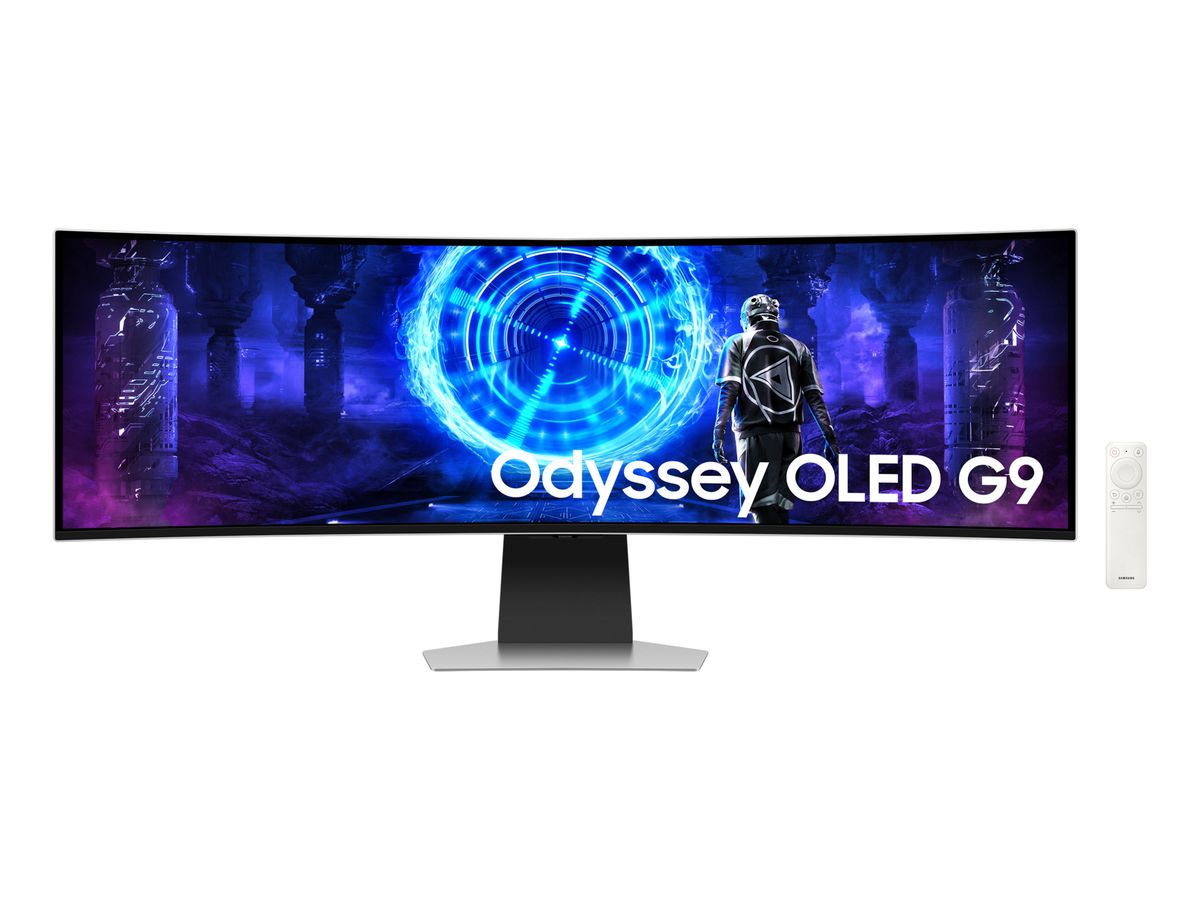Samsung S49DG954SU écran plat de PC 124,5 cm (49") 5120 x 1440 pixels Dual QHD OLED Argent