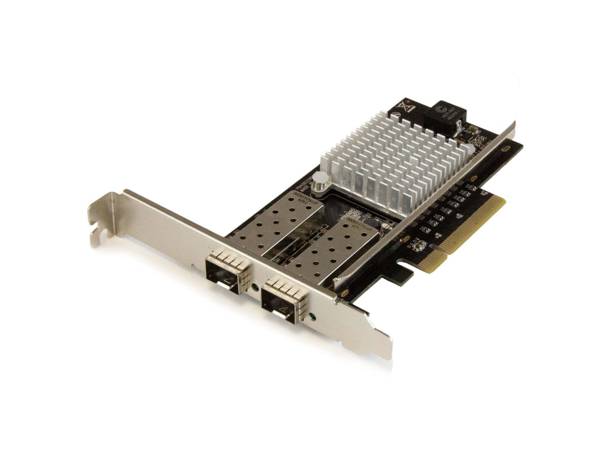 StarTech.com Carte réseau PCI Express à 2 ports fibre optique 10 Gigabit Ethernet avec SFP+ ouvert et chipset Intel
