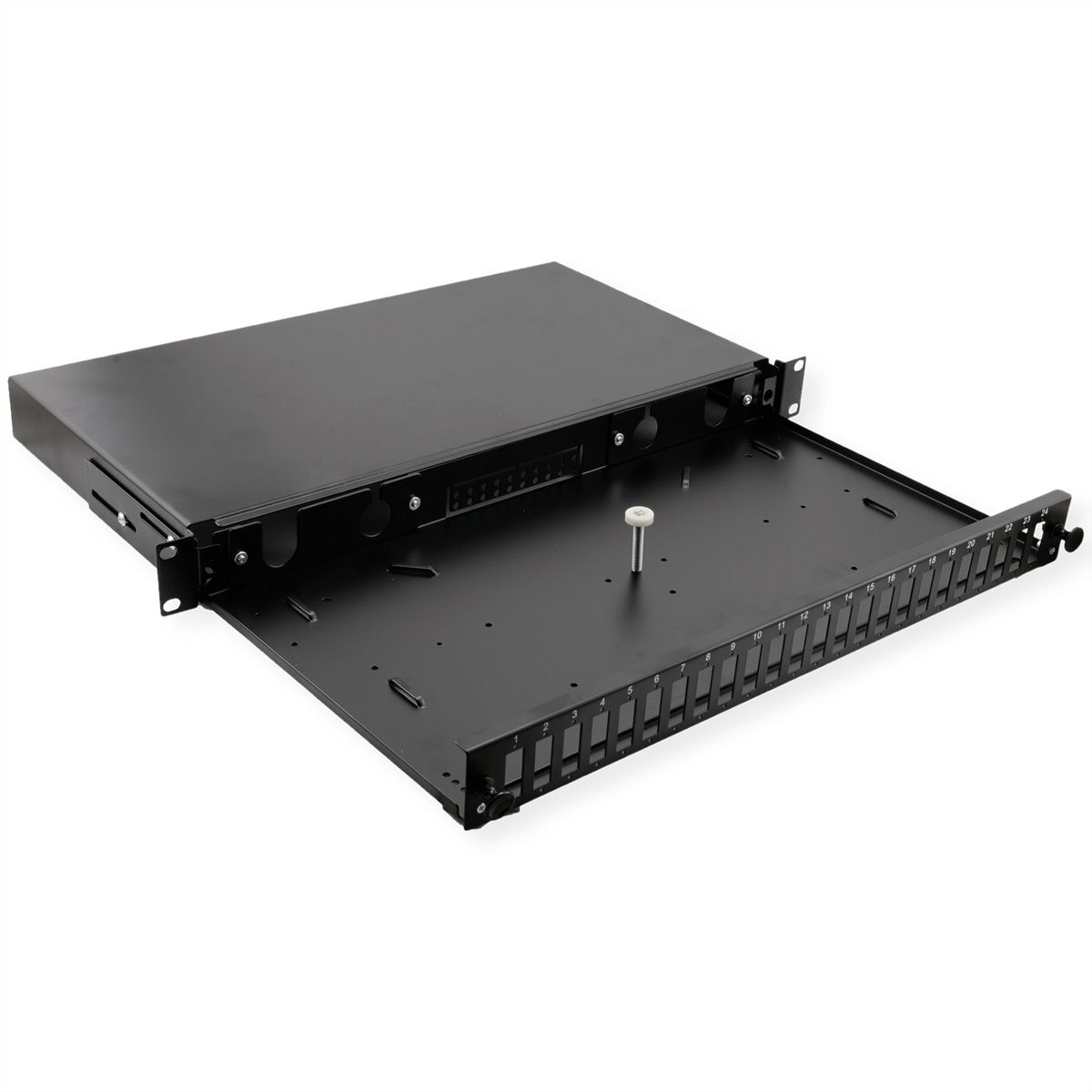 VALUE Panneau de brassage vide 1 UH, amovible, 24x SC-DX/LC quadruple