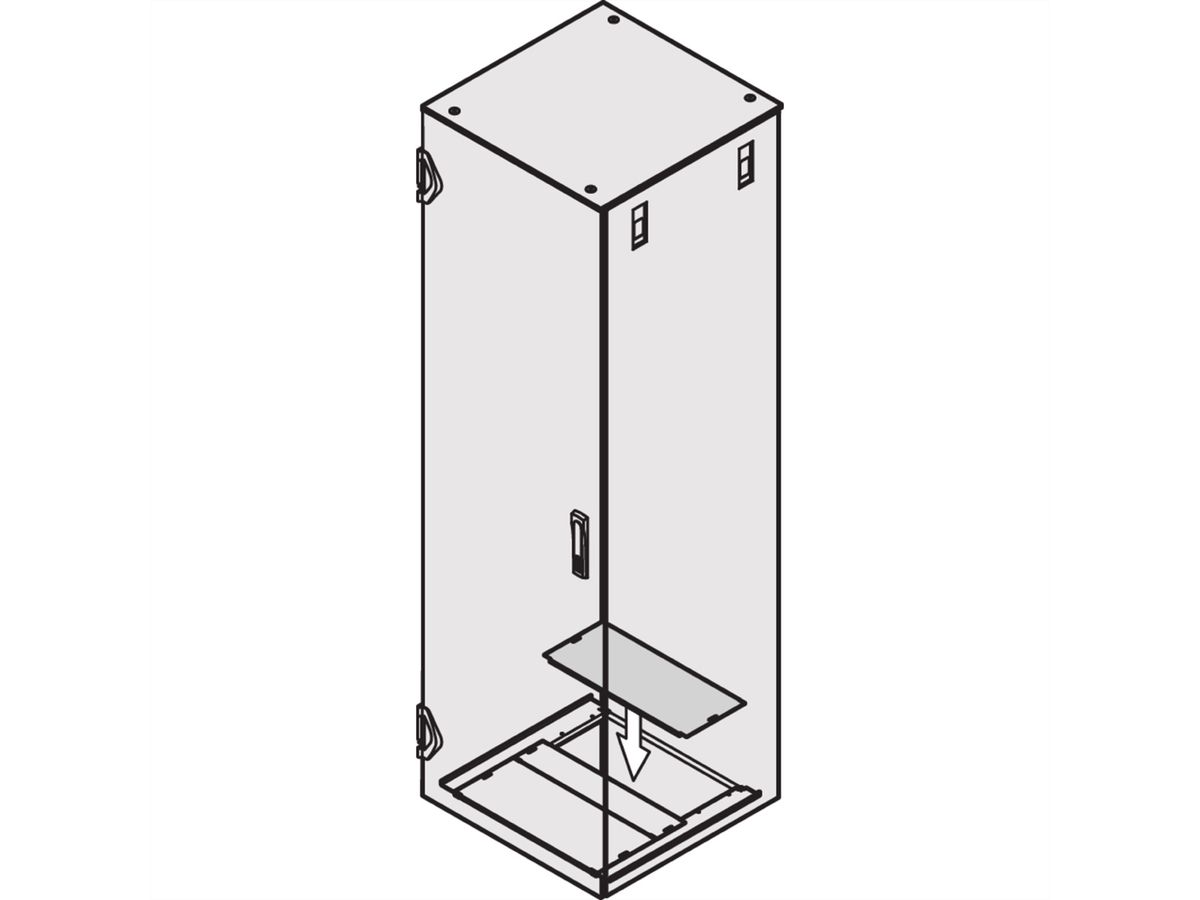 SCHROFF Varistar Plaque de recouvrement pour plaque de base, 800W