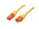 Cordon ROLINE UTP Cat.6, LSOH, Component Level, jaune, 5 m