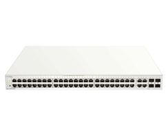 D-Link DBS-2000-52MP commutateur réseau Géré L2 Gigabit Ethernet (10/100/1000) Connexion Ethernet, supportant l'alimentation via ce port (PoE) Gris