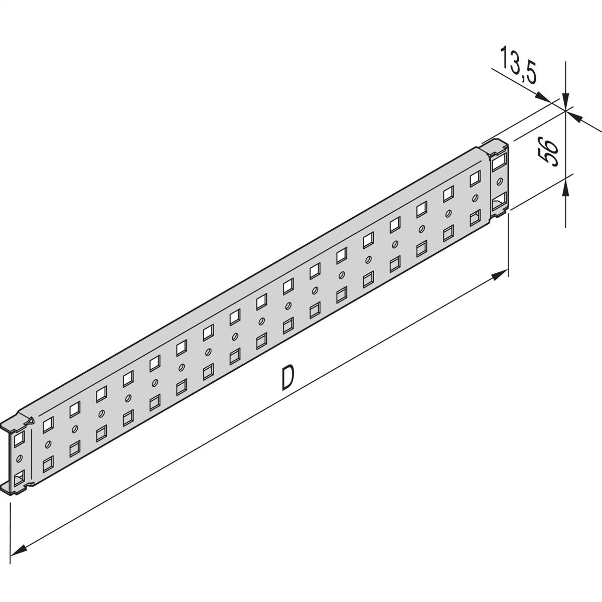 SCHROFF Novastar Support de profondeur pour armoire 1000D