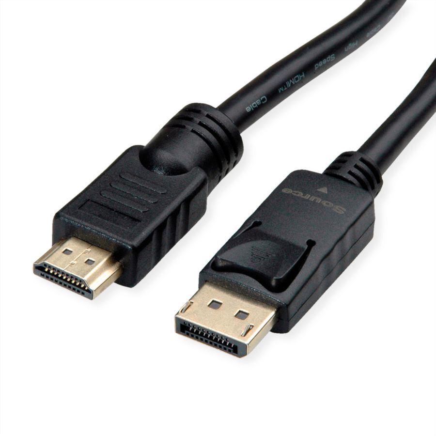 ROLINE Câble DisplayPort DP - UHDTV, M/M, noir, 7,5 m