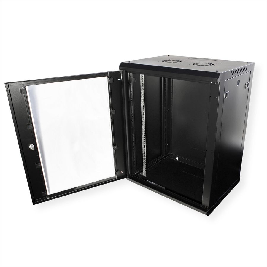 ROLINE 19" Boîtier mural Basic Plus 15U, 600x450 LxP noir