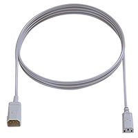 BACHMANN Câble prolongateur H05VV-F 3G1,0mm², C14 / C13 , gris, 2 m